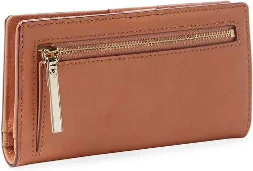 Vista 2 de Kate Spade Colorful Stones Stacy Vachetta - Cartera plegable de piel, color marrón, Masala