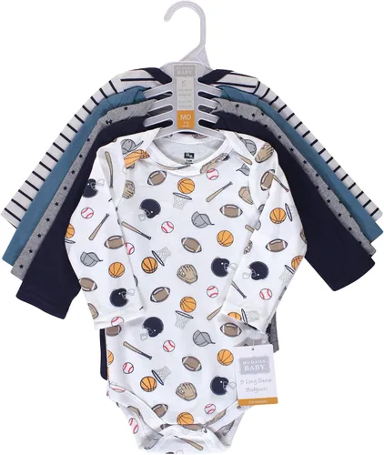 Vista 2 de Hudson Baby baby-girls Cotton Long-sleeve Bodysuits