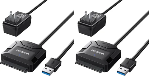 Vista 8 de UGREEN cable adaptador SATA a USB 3.0 para lector de disco duro SSD/HDD de 3.5 2.5 pulgadas SATA III convertidor de disco duro compatible con UASP