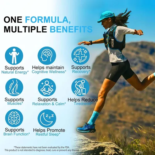 Vista 7 de Cápsulas de glicinato de magnesio, 1000 mg - Aumenta la fuerza muscular, la salud digestiva y el metabolismo energético, 90 cápsulas