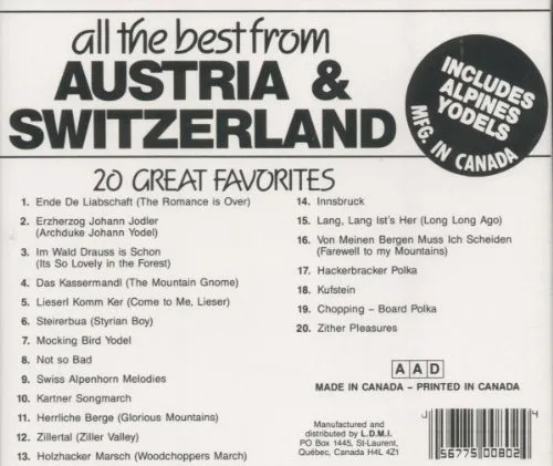 Vista 2 de All The Best From Austria & Switzerland