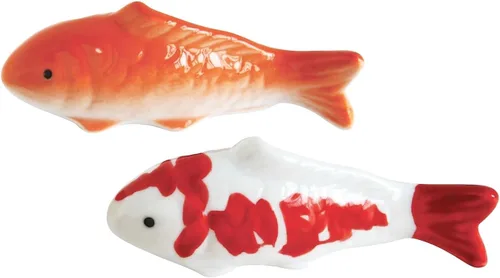Vista 3 de Juego de 2 figuras flotantes de peces Koi surtidos de 4 pulgadas de Creative Co-Op