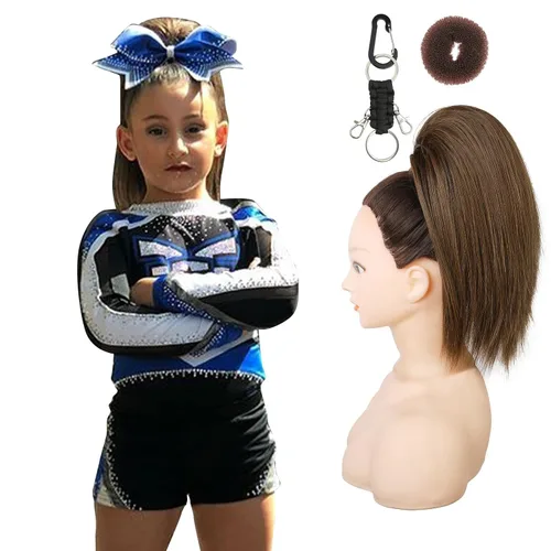 Vista 16 de SEIKEA Pieza de Cabello de Cola de Caballo para Porristas, 10" Lisa Resistente a los Enredos Suave Rubio Natural Extensión de Cola de Caballo