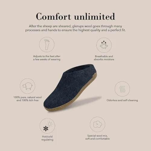 Vista 2 de Glerups Pantuflas modelo B para mujer