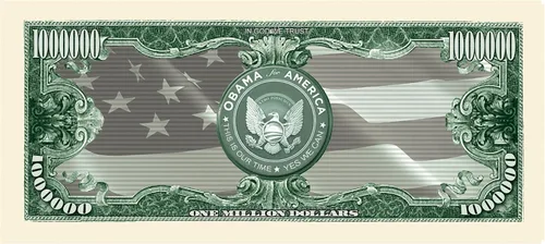 Vista 3 de Set de 100 – Barack Obama millones de billetes de dólar