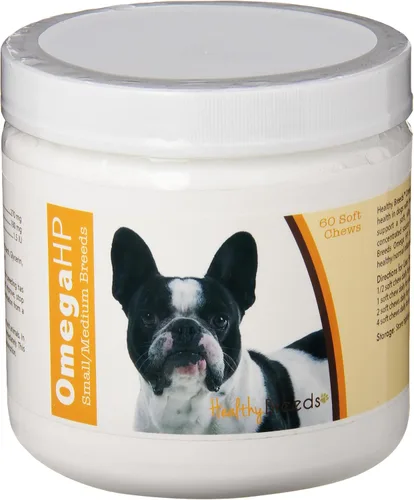 Vista 39 de Healthy Breeds Affenpinscher Omega HP - Masticables suaves para piel y pelaje, 60
