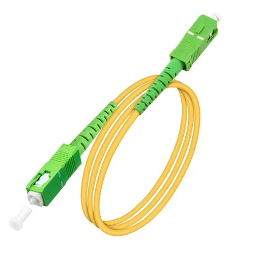 Vista 25 de SC/APC a SC/APC Cable de Fibra Óptica para Internet, Cable de Conexión de Modo Simple Blindado, Cordón de Conexión Óptica de Fibra Óptica - SIMPLEX