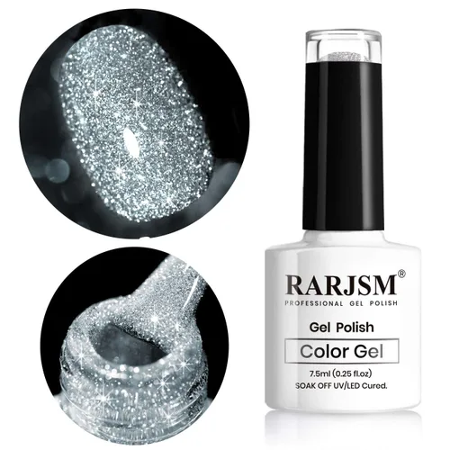 Vista 9 de RARJSM - Esmalte de uñas de gel con purpurina, de color verde oliva, brillante y brillante, para manicura DIY y salón de uñas, requiere secado