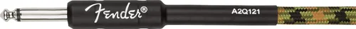 Vista 4 de Fender Cable de instrumento profesional de 18.6 pies en ángulo recto camuflaje del bosque - 1 paquete