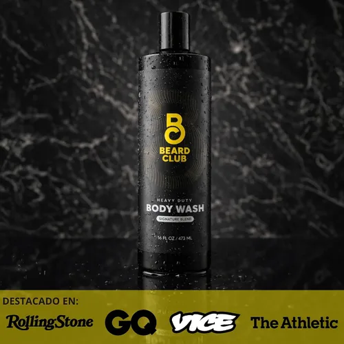 Vista 5 de The Beard Club Gel de ducha resistente para hombre con limpieza exfoliante, espuma rica y aroma característico, gel de baño para hombre