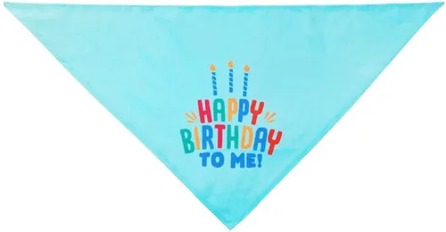 Vista 8 de Juego de sombreros y bufandas bandana para cachorros y gatos con velas coloridas azules para pequeños animes, suministros de fiesta de cumpleaños