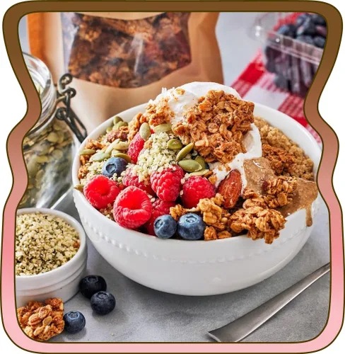 Vista 6 de Michele's Granola Granola Mantequilla de Almendra, bolsa de 12 onzas Sin gluten, vegano, hecho con avena orgánica de grano entero, sin OMG