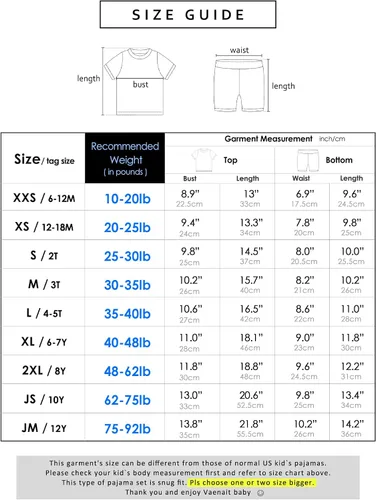 Vista 6 de VAENAIT BABY - Pijama de viscosa para niñas y niños pequeños, 2 piezas, camiseta y shorts, tela fresca, drapeada y suave para verano