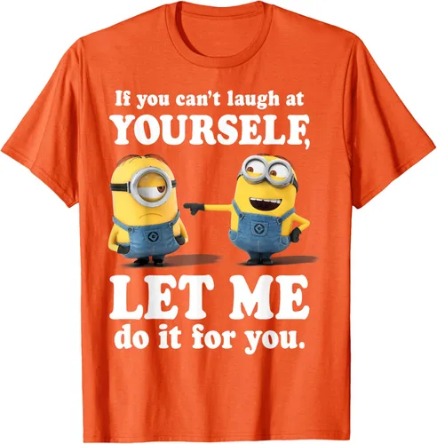 Vista 76 de Camiseta gráfica de Minions de Mi villano favorito: Ríete de ti mismo Negro