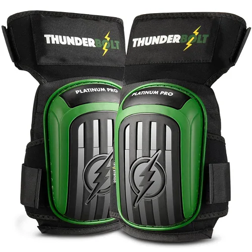Vista 12 de Rodilleras Thunderbolt para Hombres de Construcción, Rodilleras de Trabajo para Hombres y Mujeres con Doble Gel para Jardinería, Colocación