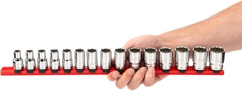 Vista 3 de TEKTON Juego de llaves de vaso de 12 puntos con accionamiento de 1/2 pulgada, 15 piezas SHD92104