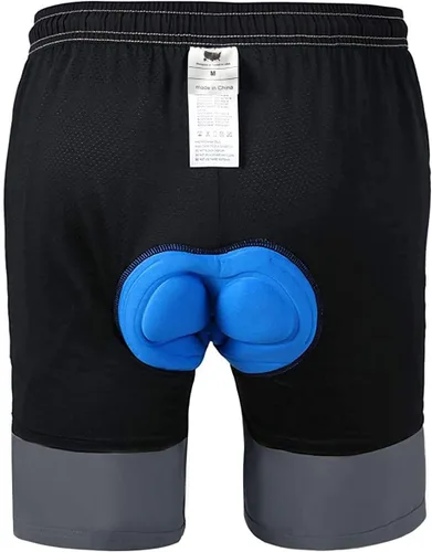Vista 3 de VAYAGER - Pantalones cortos de ciclismo con acolchado 3D para bicicleta de montaña, ajuste holgado, ligeros