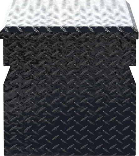 Vista 7 de UWS TBC-42-BLK Cofre estándar negro de 42" con tapa aislante biselada