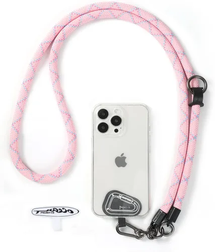 Vista 15 de Cordón para teléfono celular ×1, Pestaña de sujeción ×2, Correa de teléfono ajustable universal, Cruzada, Cordón para el cuello, Correa de cuerda