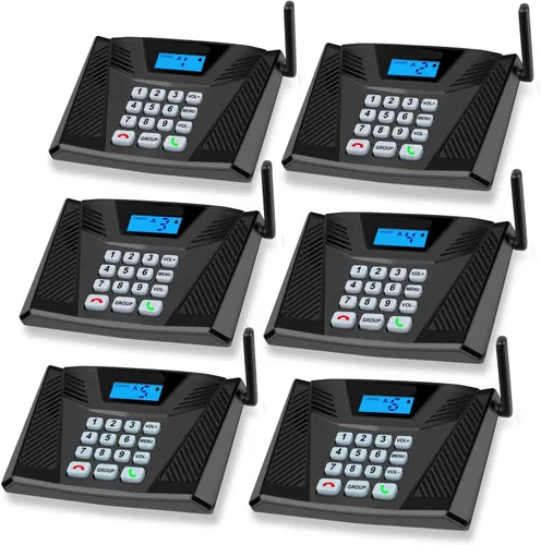 Vista 9 de Intercomunicadores inalámbricos para el hogar actualizado, intercomunicador dúplex completo de 5300 pies manos libres, sistema de intercomunicación