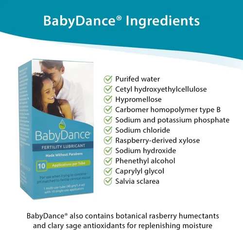 Vista 15 de BabyDance by Fairhaven Health Fertility Lubricant, 10 aplicaciones