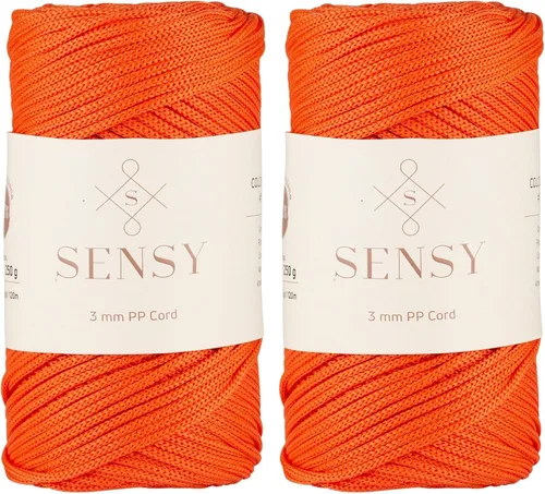 Vista 24 de Cuerda de poliéster Sensy Premium de 3 mm, 120 metros, 100% cordón de polipropileno, cuerda de macramé de 3 mm, cordón para bolsos de ganchillo