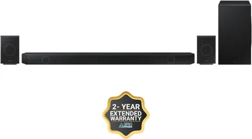 Vista 3 de Samsung Barra de sonido Q990D de 11.1.4 canales con audio Dolby Atmos inalámbrico, altavoz trasero incluido HW-Q990D/ZA (modelo 2024) + más 2 años