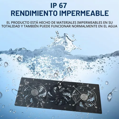 Vista 5 de HNRLOY - Ventilador de escape solar, panel solar con kit de 3 ventiladores de ventilación, ventilador de energía solar para cobertizo, gallinero