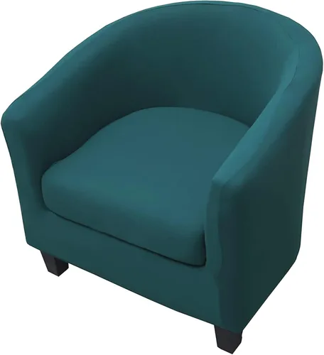 Vista 15 de WOMACO 2 fundas para silla de club, fundas elásticas impresas para sillón y bañera redonda con funda de cojín, parte inferior elástica, protector