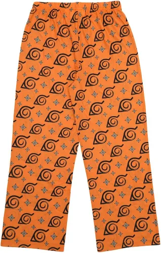 Vista 4 de Bioworld Conjunto de ropa de dormir Naruto de 2 piezas con camisa de manga larga y pantalones para dormir