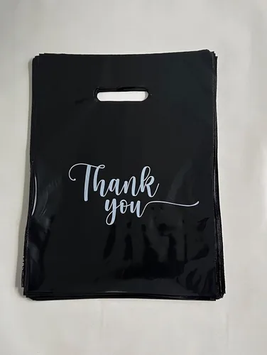 Vista 4 de BOLSAS DE TIENDA DE MERCANCÍAS DE AGRADECIMIENTO, diferentes tamaños 9"x12", 12"x15", 15"x18" 1.25 Mil. PAQUETES de 100/200/500 Bolsas de Productos