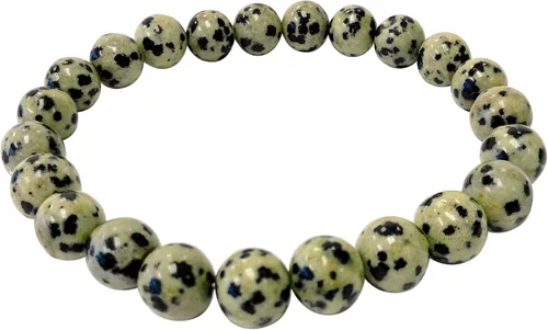 Vista 80 de Gem Avenue Handmade Round Bead Stretch Bracelet Unisex Natural Stone Beaded Jewelry for Men & Women, Elastic Wristband for Daily Wear