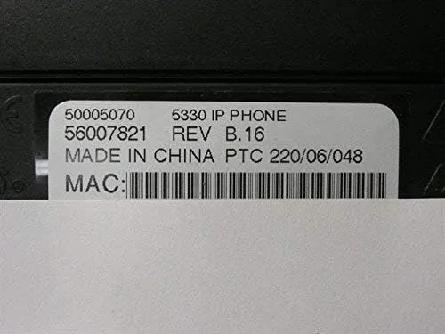 Vista 3 de Mitel Teléfono IP 5330 sin retroiluminación (50005070) - Certificado reacondicionado