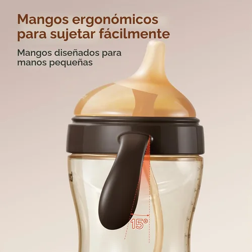 Vista 9 de Thyseed Vaso para sorber de paja con peso a prueba de derrames, entrenador de transición para bebés, boquilla de silicona suave, sin BPA, 19.7 ft+