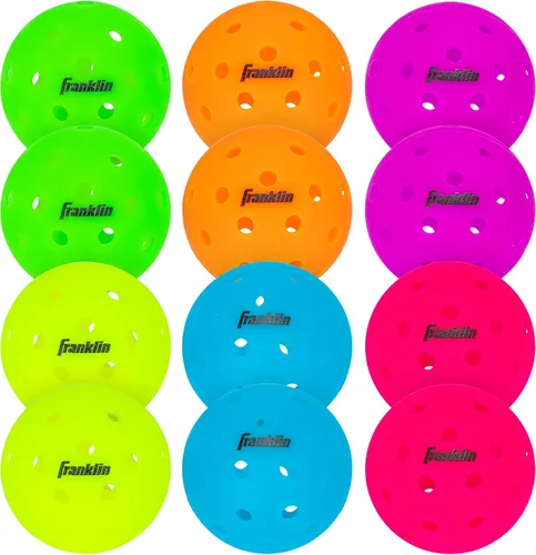 Vista 18 de Franklin Sports X-40 Outdoor Pickleballs - USAP Approved Rosa