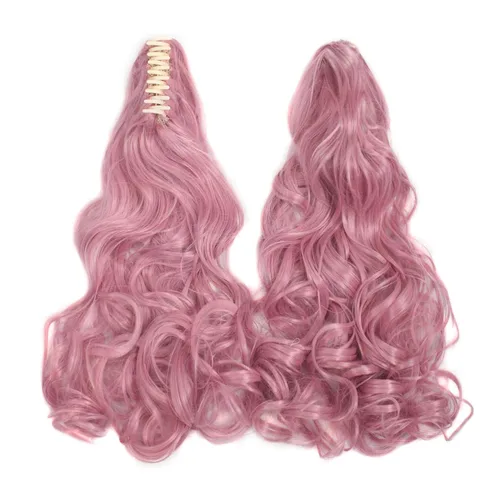 Vista 83 de Peluca MapofBeauty Lolita para disfraz, cabello largo, rizado, con coleta, Blanco