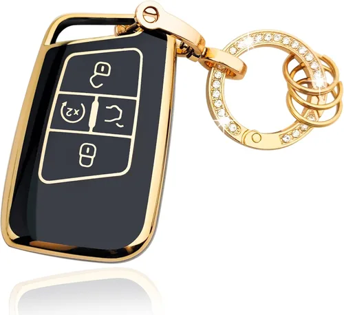 Vista 13 de OLLEN Funda para llavero con llavero, compatible con Volkswagen VW Jetta Tiguan Passat Golf GTI Atlas Alltrack Arteon Taos, para control remoto