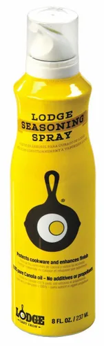 Vista 3 de Lodge Spray de condimento de hierro fundido, 100% aceite de canola, 8 onzas