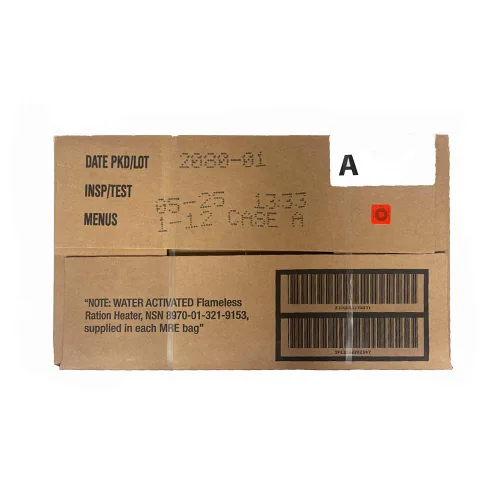 Vista 2 de Comidas Wornick MRE listas para comer - 2025 Insp. Date - Estuche B, 1 unidad