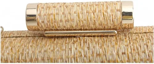 Vista 4 de Straw Clutch Purse for Women Wedding Hand-Woved Evening Straw Handbag Party Wedding Summer Beach Bag