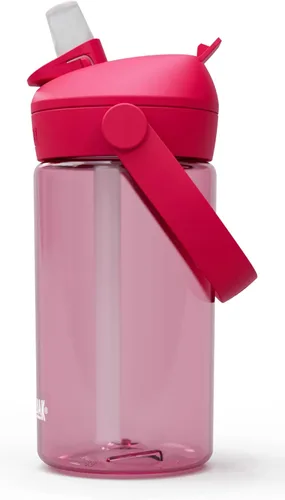 Vista 9 de CamelBak Thrive Kids - Válvula de mordida con popote para niños, botella de agua Tritan Renew Airplane Bandits, 14 onzas Easy Drinking Kids Can