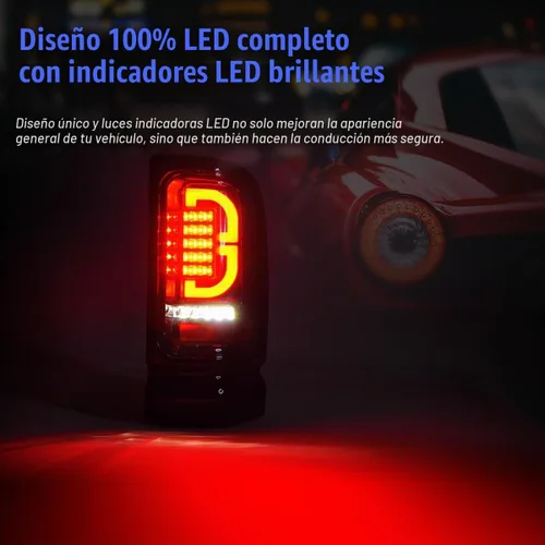Vista 2 de Nixon Offroad Conjunto de luces traseras LED para Dodge Ram 1500 1994-2001