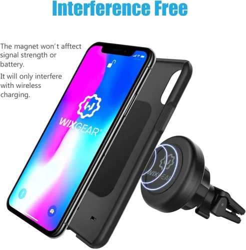 Vista 5 de Soporte magnético plano WizGear para el tablero del auto, para teléfonos celulares y tabletas mini con tecnología de adhesión rápida - Extra delgado