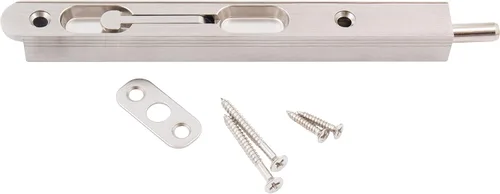 Vista 3 de Perno empotrado con palanca abatible, 7 pulgadas, negro mate por Stone Harbor Hardware