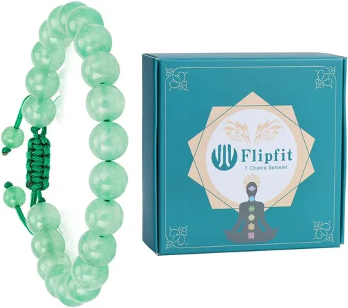Vista 6 de Pulsera de cuentas de cristal curativo natural, pulsera de regalo ajustable para parejas