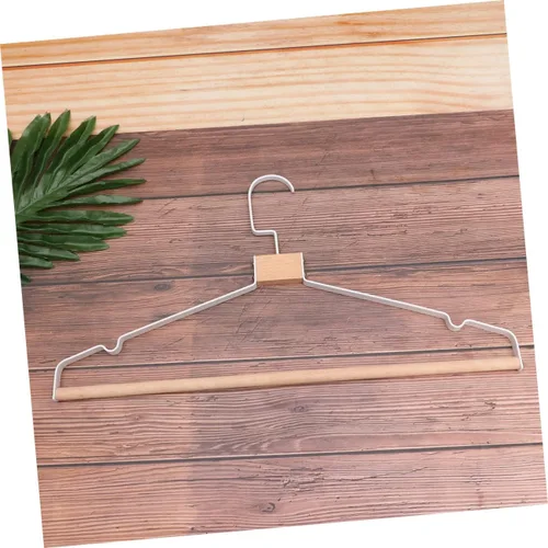 Vista 7 de Alipis Perchas de metal de madera, ganchos resistentes para el hogar, diseño ranurado, moderno, perchero, 360, giratorio, elegante
