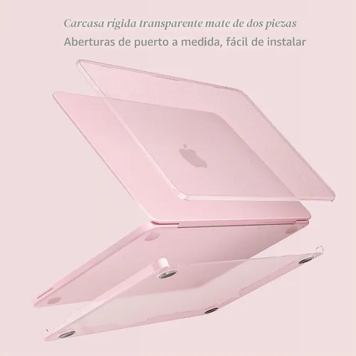 Vista 6 de MOSISO Compatible con MacBook Neo Case 13 pulgadas 2026 A3404 A18 Pro Chip Rubor transparente