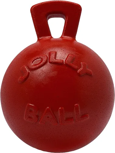 Vista 17 de Jolly Pets Tug-n-Toss - Pelota de juguete resistente para perros con asa, 4.5 pulgadas/pequeña, azul (445 BL)