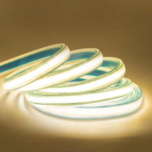 Vista 11 de Tira de luz LED 3000K AC 110V 1M Iluminación impermeable 110 voltios Tira de luz LED COB enchufable 1 metro Blanco cálido para iluminación