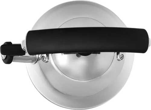 Vista 2 de Norpro Hervidor de té silbante de acero inoxidable 8.5" x 7.875" x 7.875